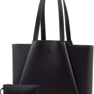 handtasche damen 15,6 zoll laptoptasche, shopper tasche leder tote bag women aktentasche lehrertasche mit laptopfach, wasserdicht schultertaschen umhängetasche für business lehrertasche büro